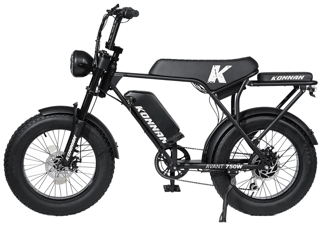 BICICLETA ELETRICA FAST TRAIL 750W PRETO/BRANCO BATERIA DE LITIO 48V MARCA KONNAN - PX-FT04