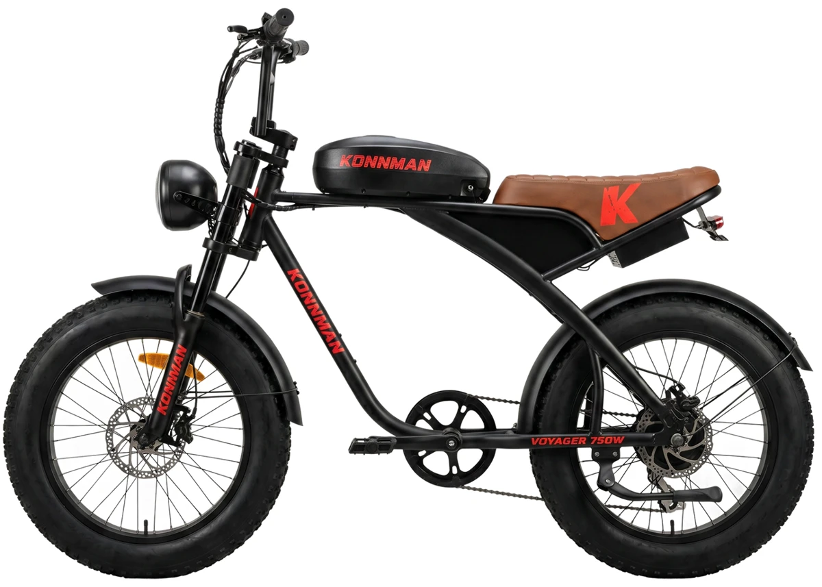 Bicicleta Elétrica Voyager 750W PRETO/VERMELHO