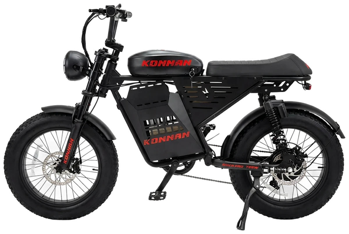 Bicicleta Elétrica Ride Pro 750W PRETO/VERMELHO